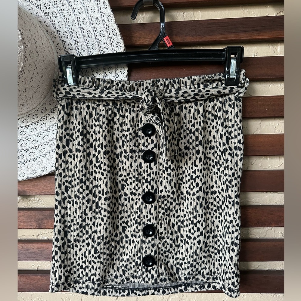 KIDS leopard skirt